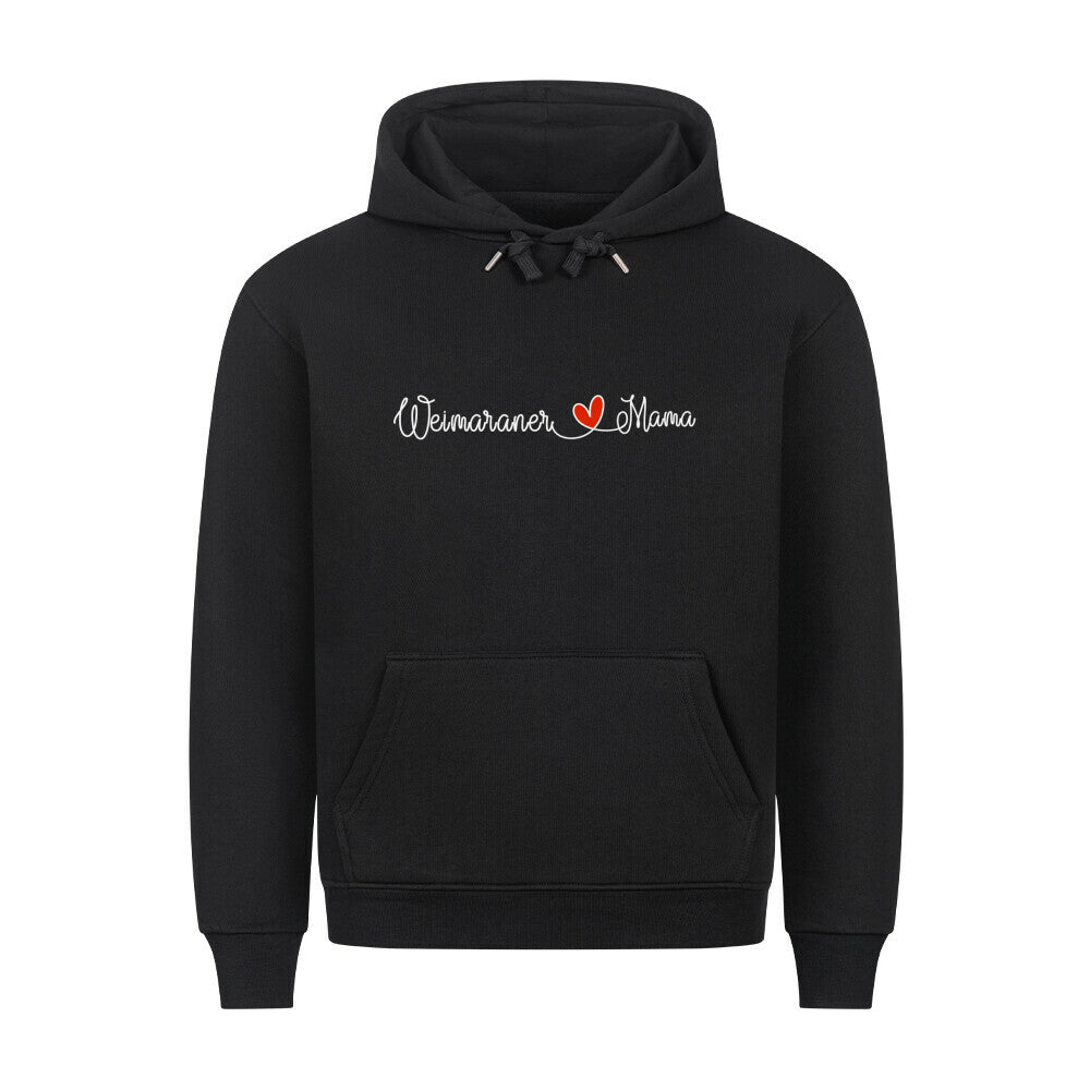 Premium Hoodie "Weimaraner - Mama" Schwarz – hunde-shirt.de