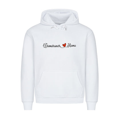 Premium Hoodie "Weimaraner - Mama" Weiß – hunde-shirt.de