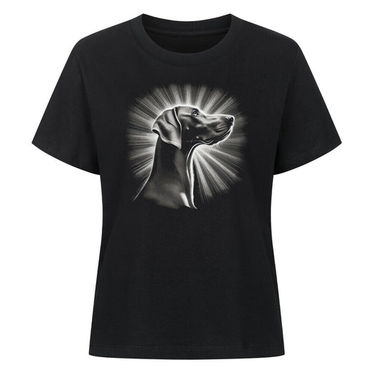 Premium Damen-Shirt "Weimaraner - Shine" Schwarz – hunde-shirt.de