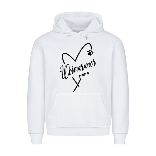 Premium Hoodie "Weimaraner - Mama" Weiß – hunde-shirt.de