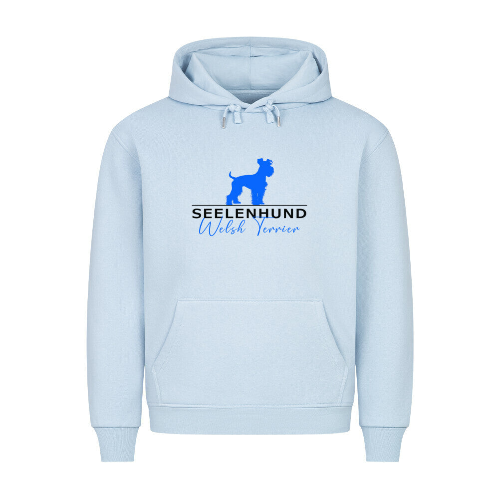 Premium Hoodie "Welsh Terrier - Seelenhund" Babyblau – hunde-shirt.de