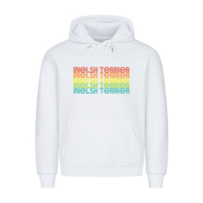 Premium Hoodie "Welsh Terrier - RETRO" Weiß – hunde-shirt.de