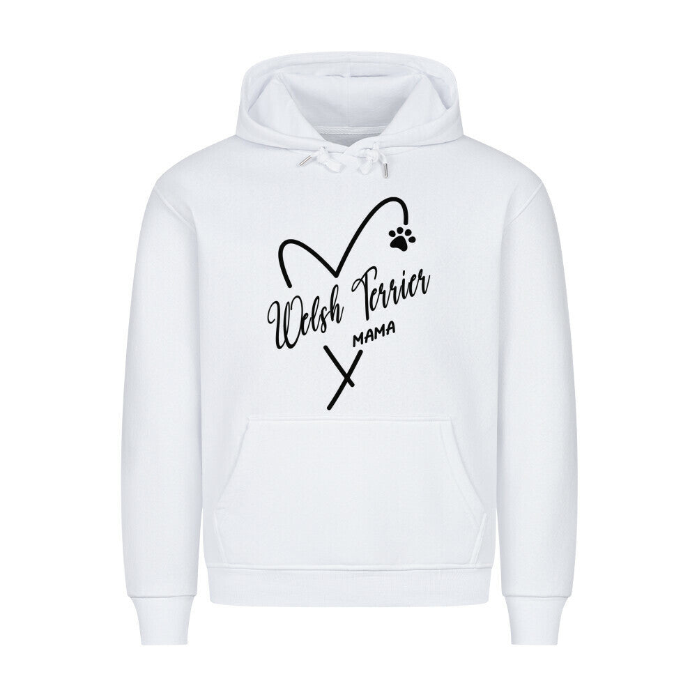 Premium Hoodie "Welsh Terrier - Mama" Weiß – hunde-shirt.de