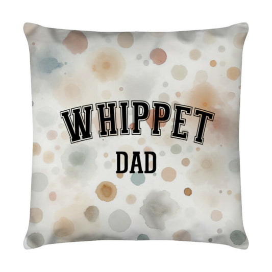 Kissen "Whippet - DAD" Weiß – hunde-shirt.de