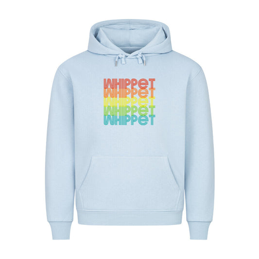 Premium Hoodie "Whippet - RETRO" Babyblau – hunde-shirt.de
