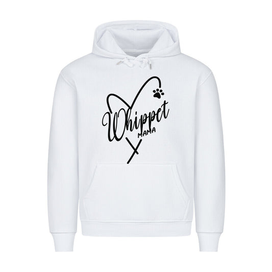 Premium Hoodie "Whippet - Mama" Weiß – hunde-shirt.de