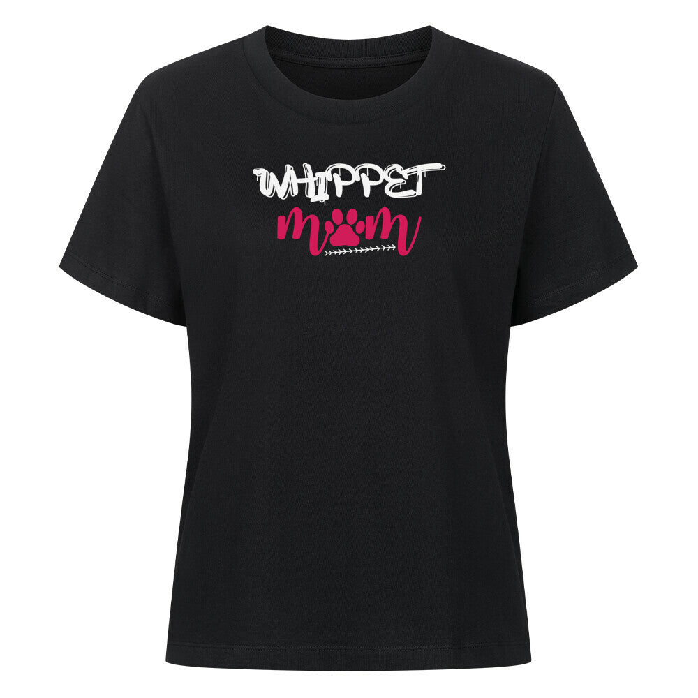 Premium Damen-Shirt "Whippet - Mom" Schwarz – hunde-shirt.de