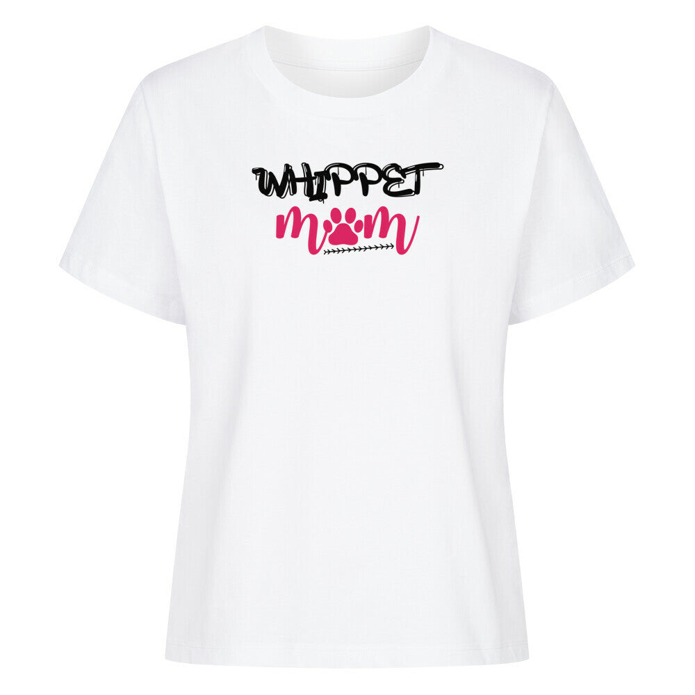 Premium Damen-Shirt "Whippet - Mom" Weiß – hunde-shirt.de