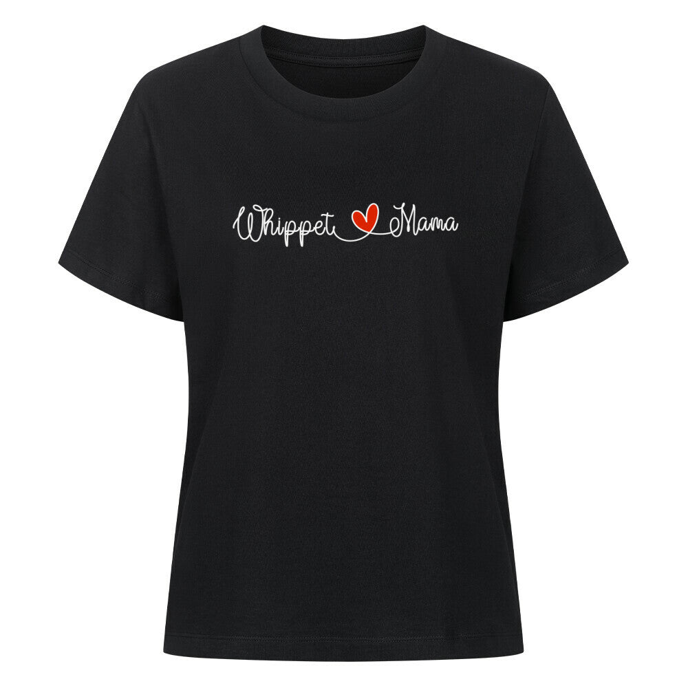 Premium Damen-Shirt "Whippet - Mama" Schwarz – hunde-shirt.de