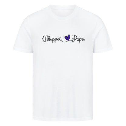 Premium T-Shirt "Whippet - Papa" Weiß – hunde-shirt.de