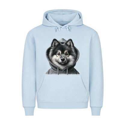 Premium Hoodie "Wolfsspitz - Hooded" Babyblau – hunde-shirt.de