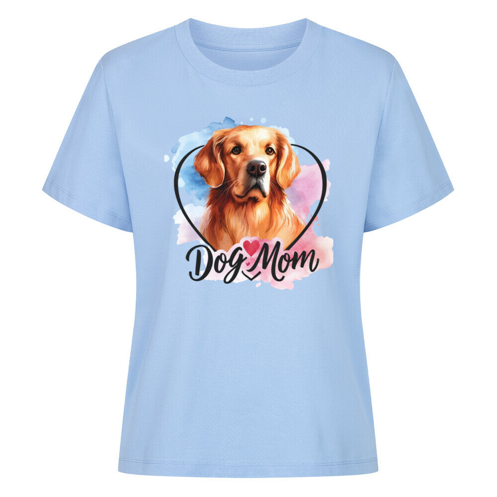 Premium Damen-Shirt "Golden Retriever - Dog Mom" Sky Blue – hunde-shirt.de