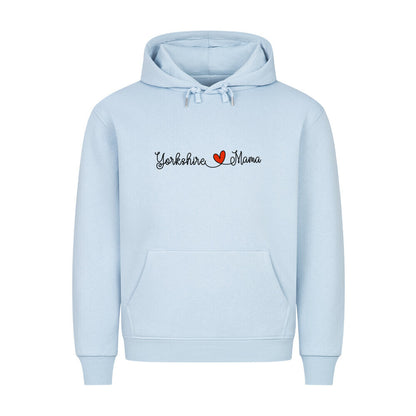 Premium Hoodie "Yorkshire Terrier - Mama" Babyblau – hunde-shirt.de