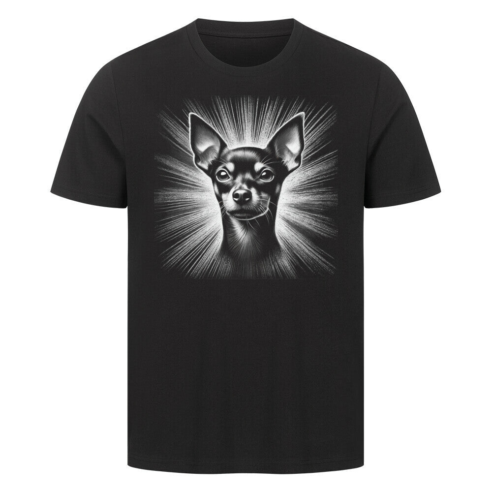 Premium T-Shirt "Zwergpinscher - Shine" Schwarz – hunde-shirt.de