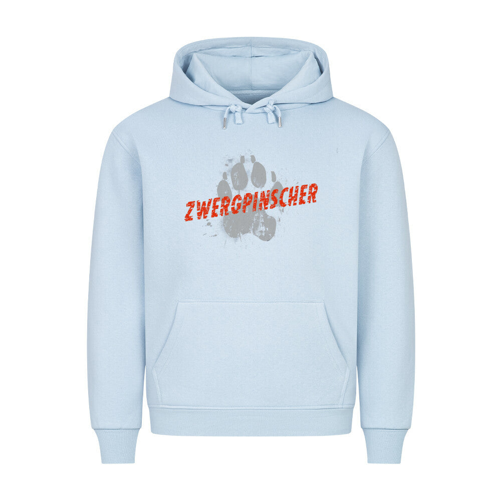 Premium Hoodie "Zwergpinscher - PAW" Babyblau – hunde-shirt.de