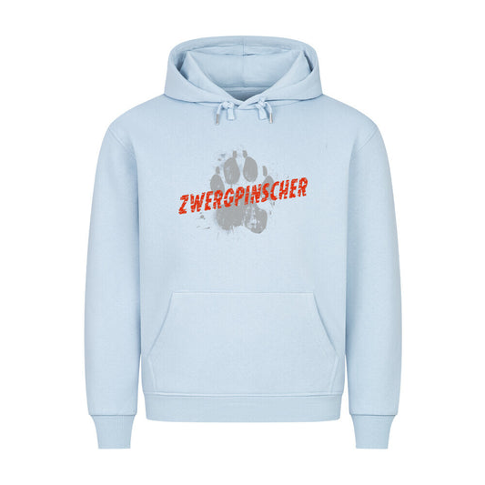 Premium Hoodie "Zwergpinscher - PAW" Babyblau – hunde-shirt.de