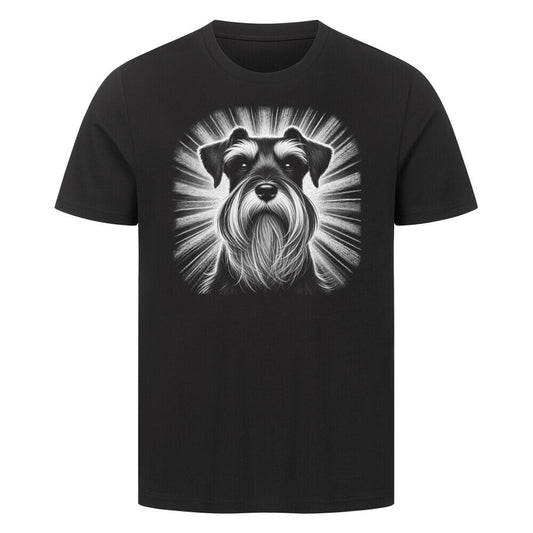 Premium T-Shirt "Zwergschnauzer - Bright" Schwarz – hunde-shirt.de
