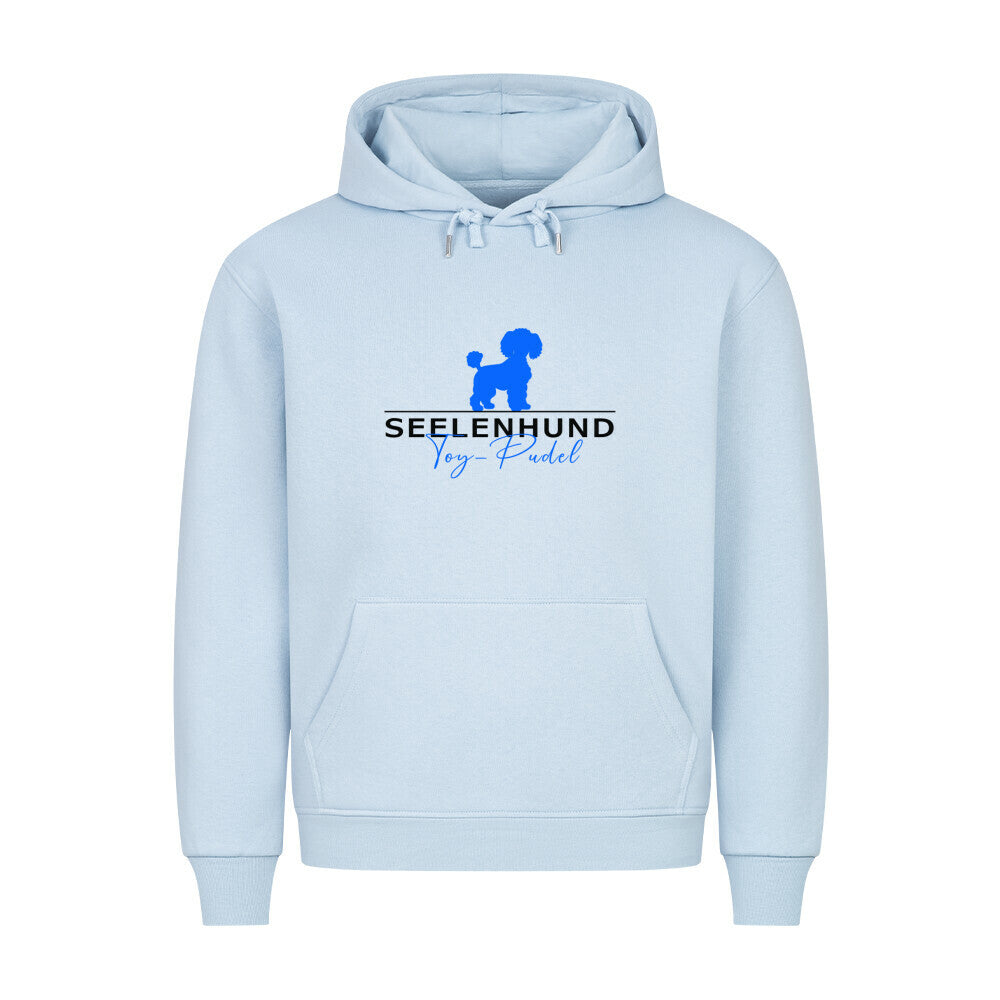 Premium Hoodie "Toypudel - Seelenhund" Babyblau – hunde-shirt.de