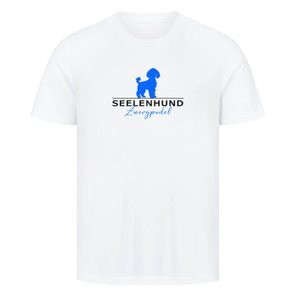 Premium T-Shirt "Zwergpudel - Seelenhund" Weiß – hunde-shirt.de