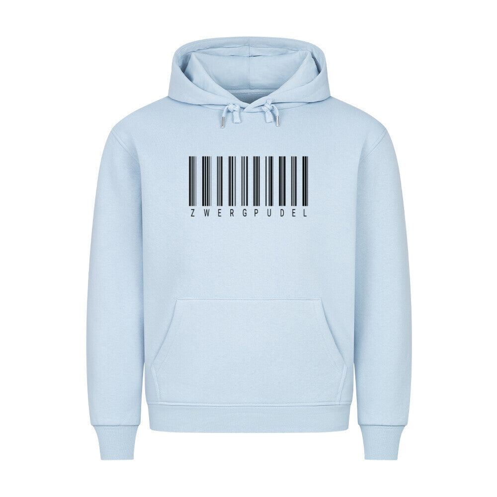 Premium Hoodie "Zwergpudel - Scan" Babyblau – hunde-shirt.de