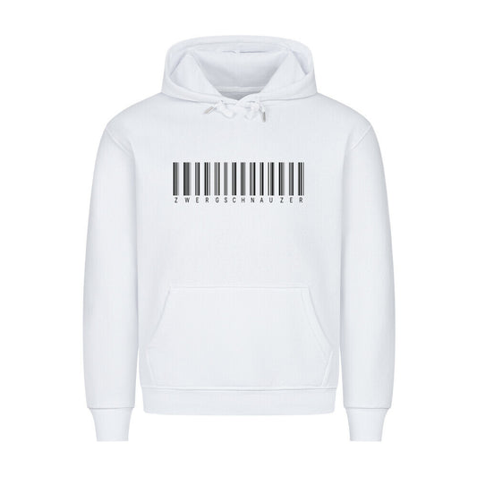 Premium Hoodie "Zwergschnauzer - Scan" Weiß – hunde-shirt.de