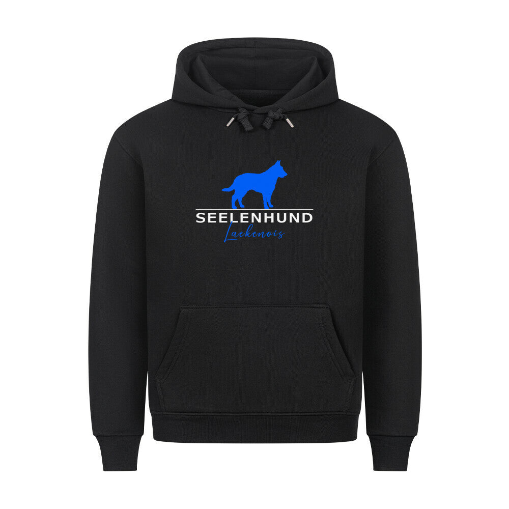 Premium Hoodie "Laekenois - Seelenhund" Schwarz – hunde-shirt.de