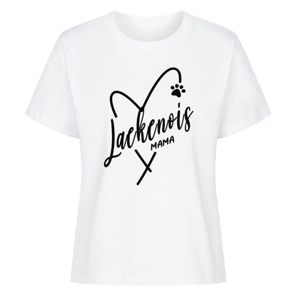 Premium Damen-Shirt "Laekenois - Mama" Weiß – hunde-shirt.de