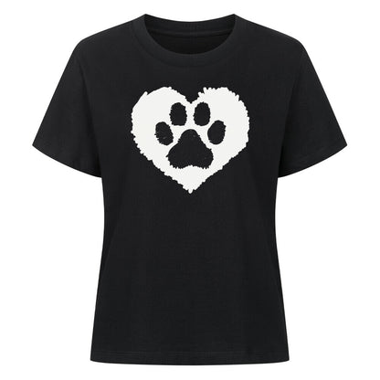 Premium Damen-Shirt "Hundeliebe" Schwarz – hunde-shirt.de