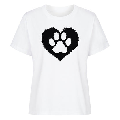 Premium Damen-Shirt "Hundeliebe" Weiß – hunde-shirt.de