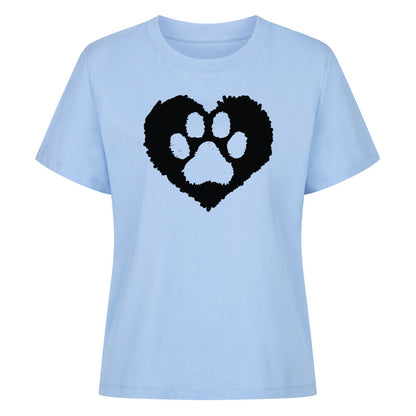 Premium Damen-Shirt "Hundeliebe" Sky Blue – hunde-shirt.de
