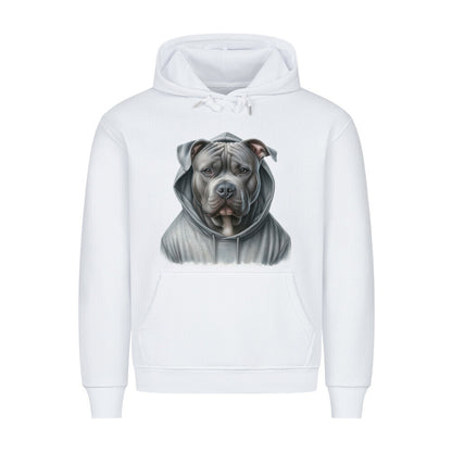 Premium Hoodie "Bully XL / XXL - Hooded" Weiß – hunde-shirt.de