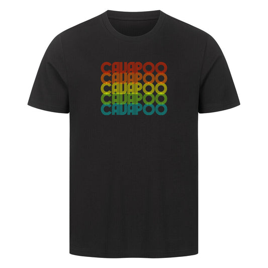 Premium T-Shirt "Cavapoo - RETRO" Schwarz – hunde-shirt.de