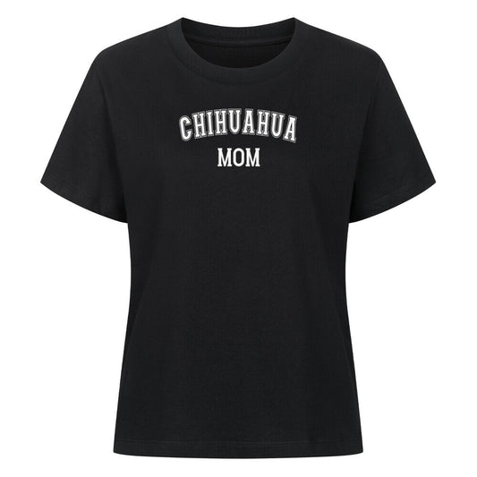 Premium Damen-Shirt "Chihuahua - MOM" Schwarz – hunde-shirt.de