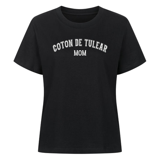 Premium Damen-Shirt "Coton de Tuléar - MOM" Schwarz – hunde-shirt.de
