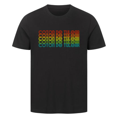 Premium T-Shirt "Coton de Tuléar - RETRO" Schwarz – hunde-shirt.de