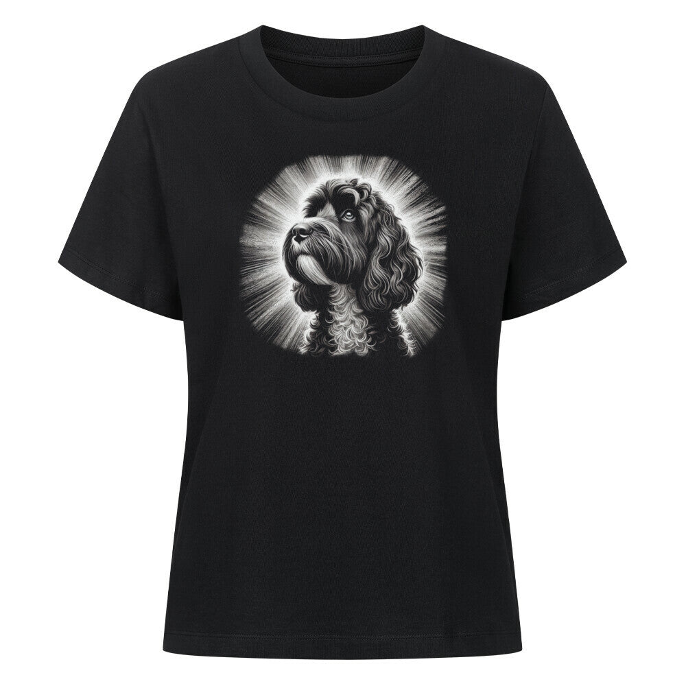 Premium Damen-Shirt "Cockapoo - Shine" Schwarz – hunde-shirt.de