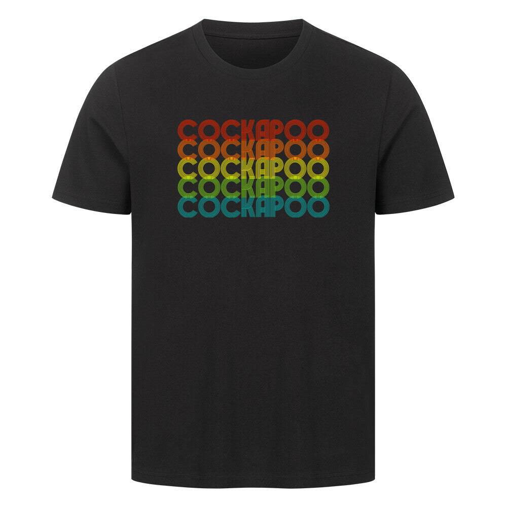 Premium T-Shirt "Cockapoo - RETRO" Schwarz – hunde-shirt.de