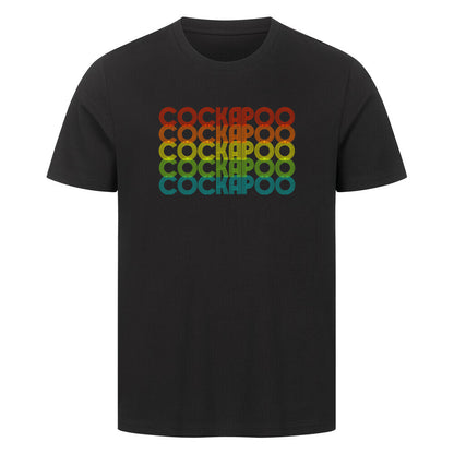 Premium T-Shirt "Cockapoo - RETRO" Schwarz – hunde-shirt.de