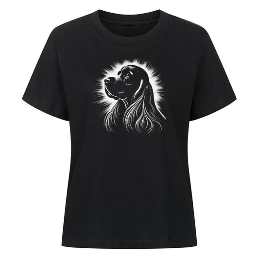 Premium Damen-Shirt "Cocker Spaniel - Shine" Schwarz – hunde-shirt.de