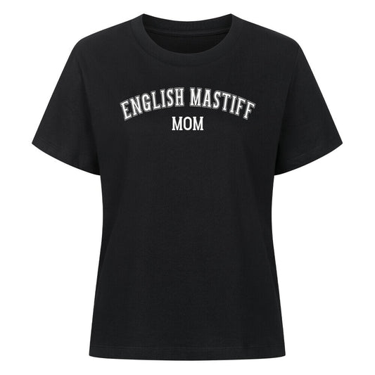 Premium Damen-Shirt "English Mastiff - MOM" Schwarz – hunde-shirt.de