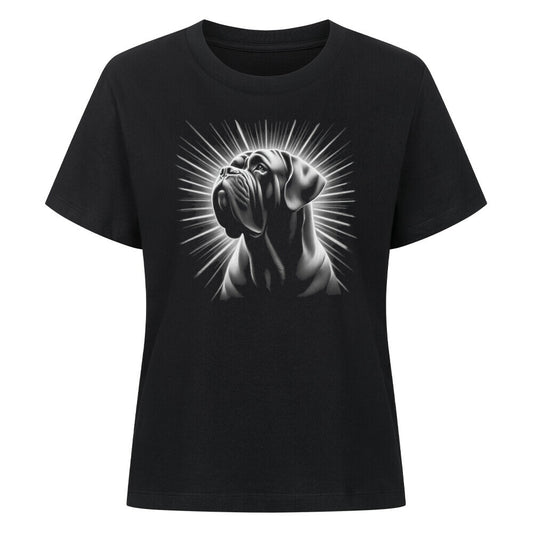 Premium Damen-Shirt "English Mastiff - Shine" Schwarz – hunde-shirt.de