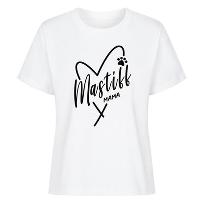 Premium Damen-Shirt "English Mastiff - MAMA" Weiß – hunde-shirt.de