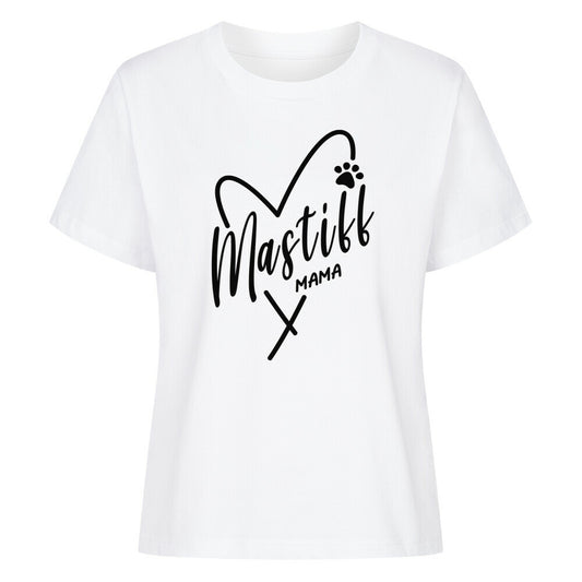 Premium Damen-Shirt "English Mastiff - MAMA" Weiß – hunde-shirt.de