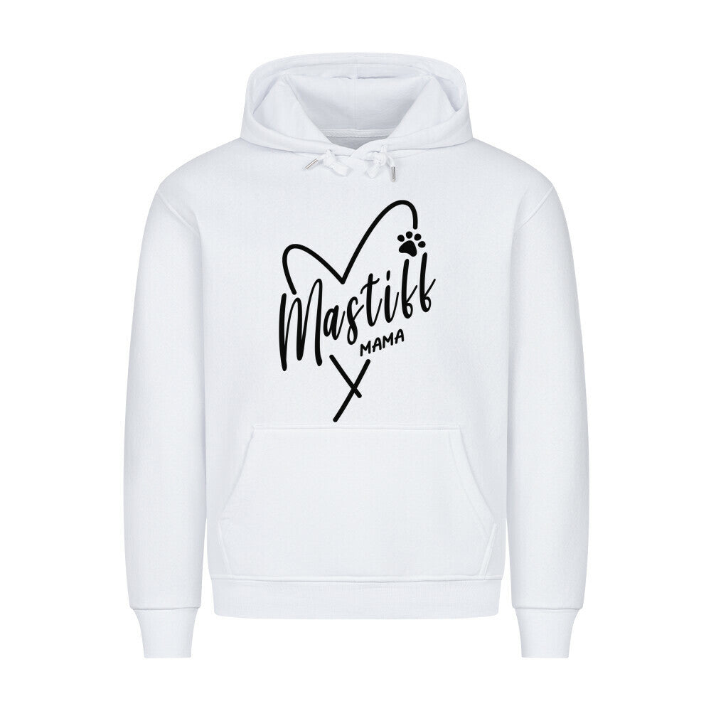 Premium Hoodie "English Mastiff - MAMA" Weiß – hunde-shirt.de