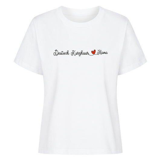 Premium Damen-Shirt "Deutsch Kurzhaar - Mama" Weiß – hunde-shirt.de