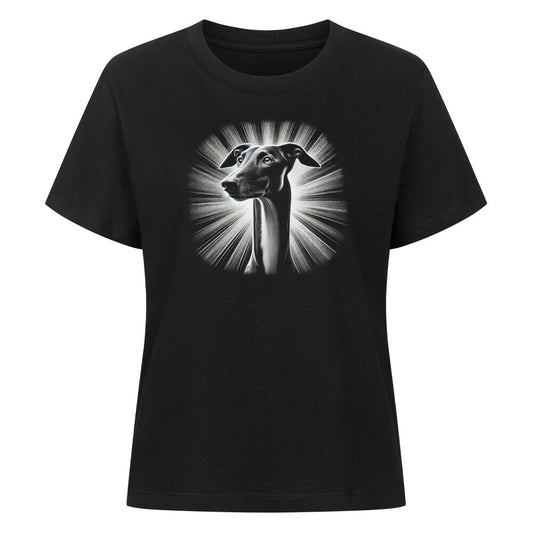 Premium Damen-Shirt "Galgo - Shine" Schwarz – hunde-shirt.de
