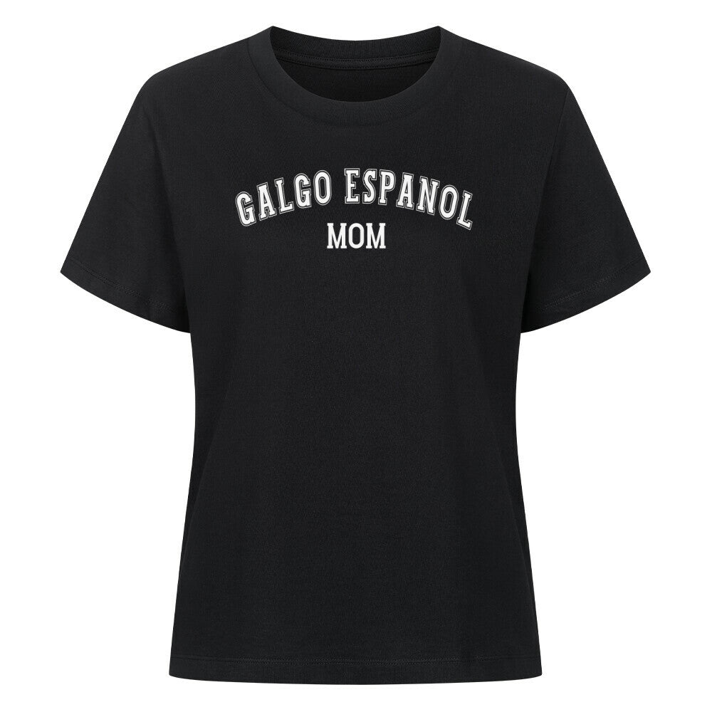 Premium Damen-Shirt "Galgo - MOM" Schwarz – hunde-shirt.de