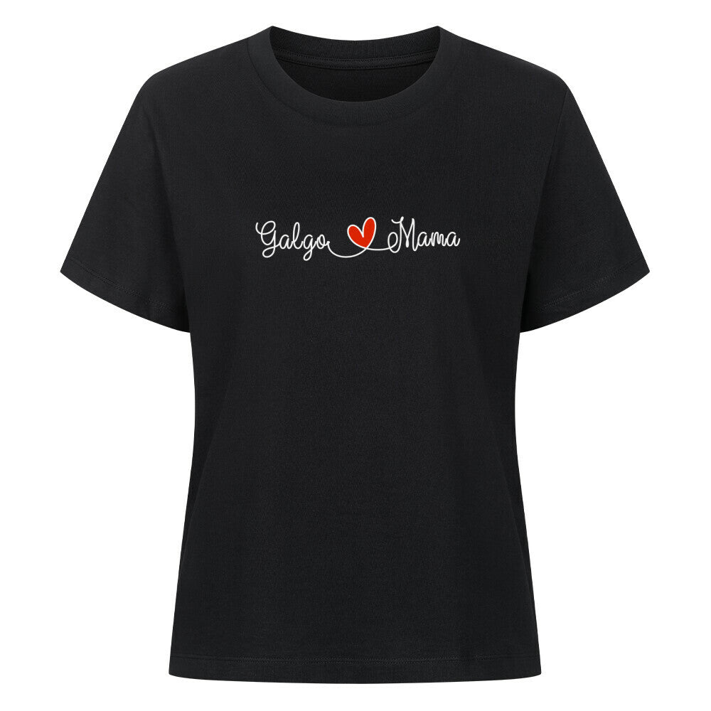 Premium Damen-Shirt "Galgo - Mama" Schwarz – hunde-shirt.de