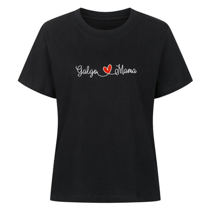 Premium Damen-Shirt "Galgo - Mama" Schwarz – hunde-shirt.de