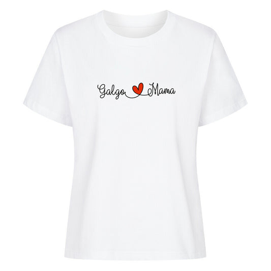 Premium Damen-Shirt "Galgo - Mama" Weiß – hunde-shirt.de